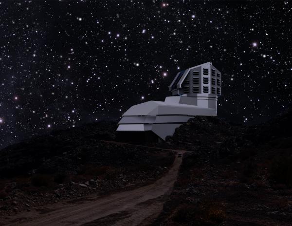 LSST_Dome_at_Night