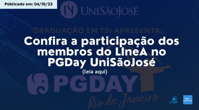 Participação LIneA no PGDay